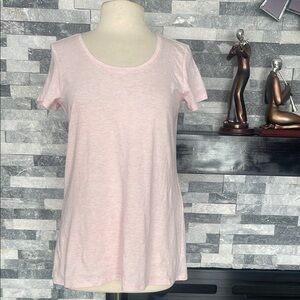 Pure Jill by J Jill Top Womens XS ( Bigger) Light Pink Tee Scoop Neck